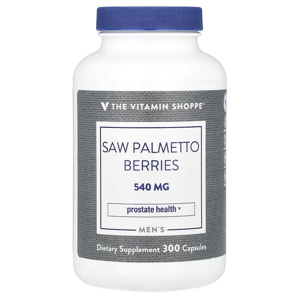 The Vitamin Shoppe, Men's Saw Palmetto Berries, 540 mg, 300 Capsules 3 The Vitamin Shoppe, Men's Saw Palmetto Berries, 540 mg, 300 Capsules