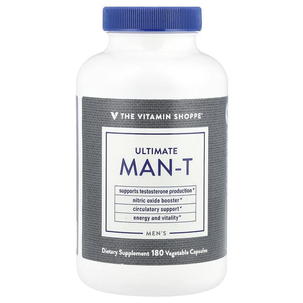 The Vitamin Shoppe, Men's Ultimate Man-T, 180 Vegetable Capsules