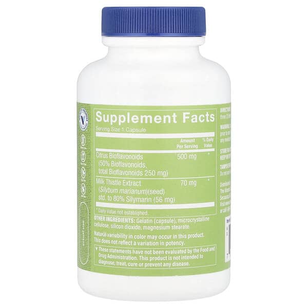Alternative view of The Vitamin Shoppe, Milk Thistle Extract, 70 mg, 100 Capsules