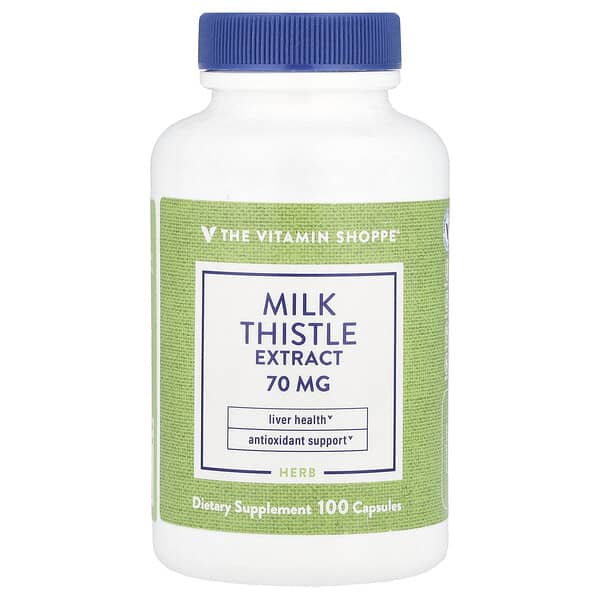 The Vitamin Shoppe, Milk Thistle Extract, 70 mg, 100 Capsules