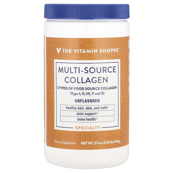 The Vitamin Shoppe, Multi-Source Collagen, Unflavored, 1.06 lbs (482 g)
