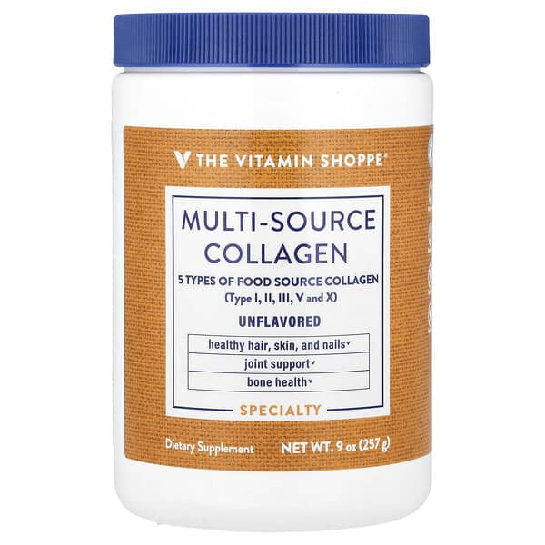 The Vitamin Shoppe, Multi-Source Collagen, Unflavored, 9 oz (257 g)