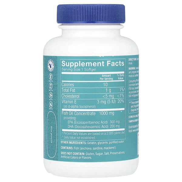 Alternative view of The Vitamin Shoppe, Omega-3 Fish Oil, 1,000 mg, 60 Softgels