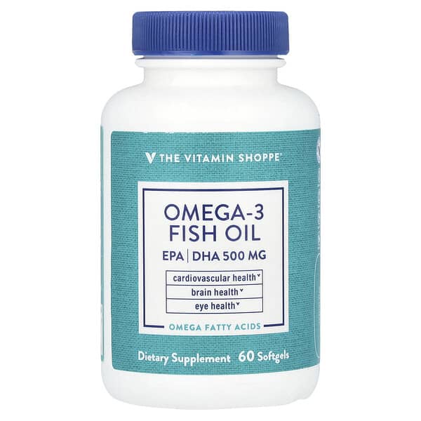 The Vitamin Shoppe, Omega-3 Fish Oil, 1,000 mg, 60 Softgels