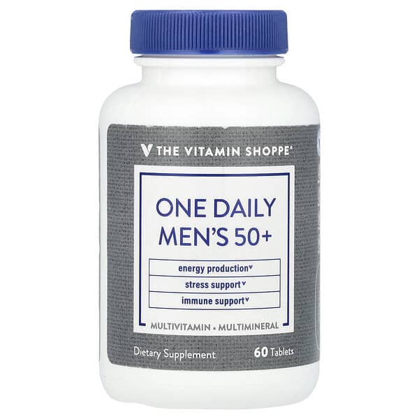 The Vitamin Shoppe, One Daily Men's 50+, 60 Tablets 3 The Vitamin Shoppe, One Daily Men's 50+, 60 Tablets
