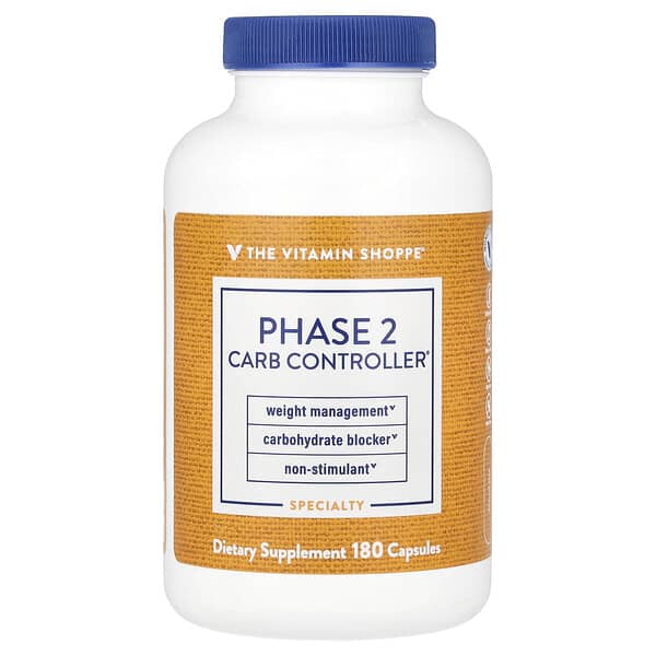 The Vitamin Shoppe, Phase 2 Carb Controller®, 180 Capsules (500 mg per Capsule)