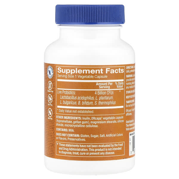 Alternative view of The Vitamin Shoppe, Probiotic Complex, 4 Billion, 90 Vegetable Capsules