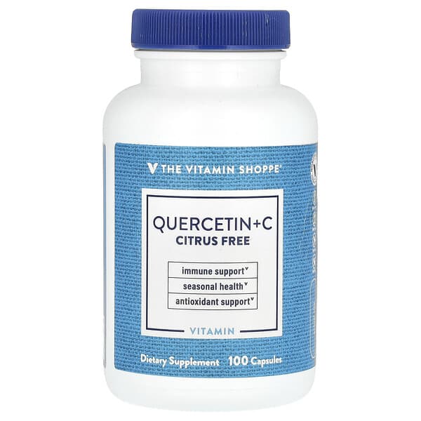 The Vitamin Shoppe, Quercetin + C, Citrus Free, 100 Capsules