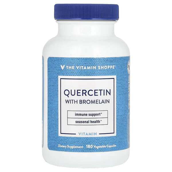 The Vitamin Shoppe, Quercetin With Bromelain, 180 Vegetable Capsules