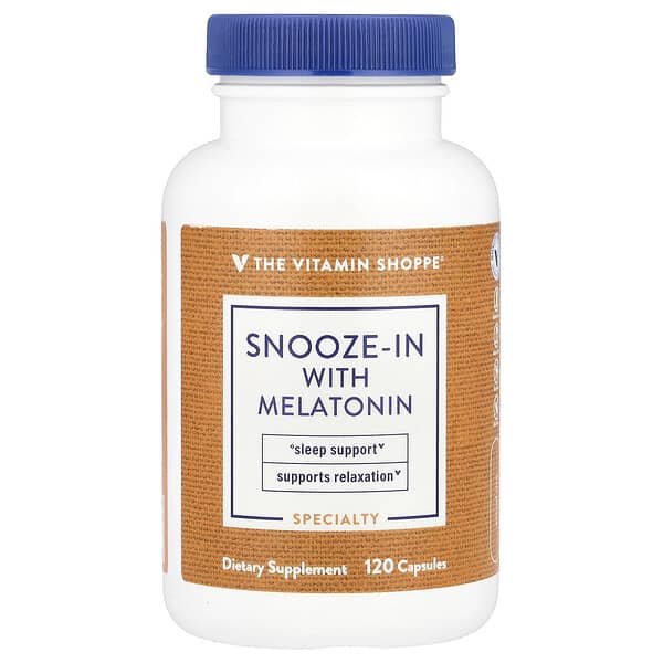 The Vitamin Shoppe, Snooze-In With Melatonin, 120 Capsules