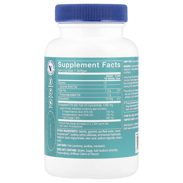 Alternative view of The Vitamin Shoppe, Super Omega-3 Fish Oil, 60 Softgels