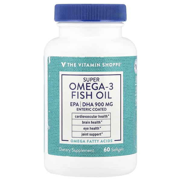 The Vitamin Shoppe, Super Omega-3 Fish Oil, 60 Softgels