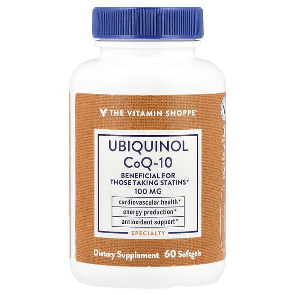 The Vitamin Shoppe, Ubiquinol CoQ-10, 60 Softgels