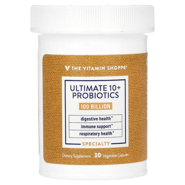 The Vitamin Shoppe, Ultimate 10+ Probiotics, 100 Billion CFU, 30 Vegetable Capsules 2 The Vitamin Shoppe, Ultimate 10+ Probiotics, 100 Billion CFU, 30 Vegetable Capsules