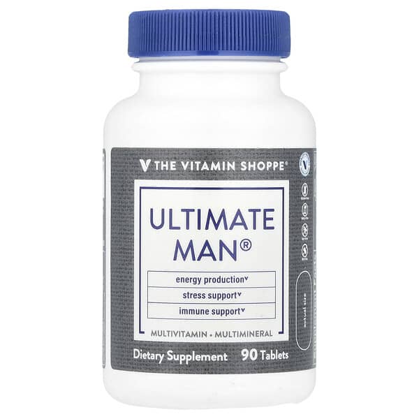 The Vitamin Shoppe, Ultimate Man®, Multivitamin & Multimineral, 90 Tablets