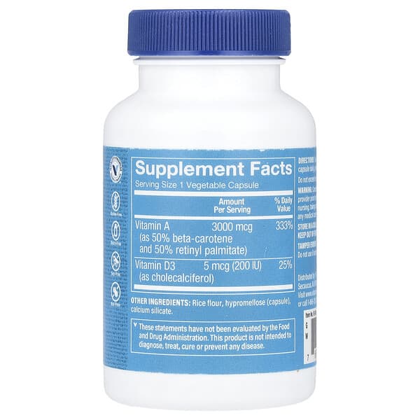 The Vitamin Shoppe, Vitamin A & D3, 100 Vegetable Capsules 2 The Vitamin Shoppe, Vitamin A & D3, 100 Vegetable Capsules - Ảnh 2