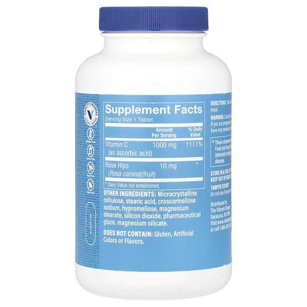 Alternative view of The Vitamin Shoppe, Vitamin C With Rose Hips, 300 Tablets