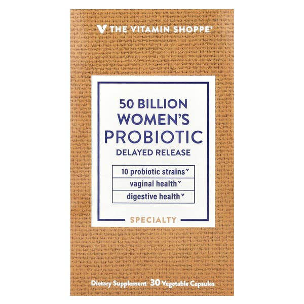 The Vitamin Shoppe, Women's Probiotic, 50 Billion, 30 Vegetable Capsules