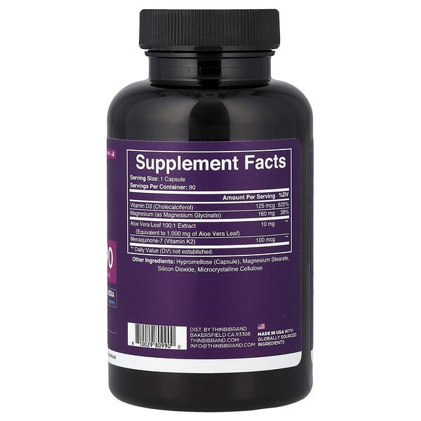 Alternative view of Thinbi, Magnesium Glycinate Complex +, 90 Capsules