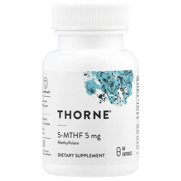 Thorne, 5-MTHF, 5 mg, 60 Capsules 5 Thorne, 5-MTHF, 5 mg, 60 Capsules