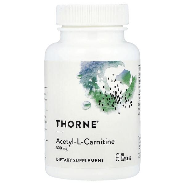 Thorne, Acetyl-L-Carnitine, 500 mg, 60 Capsules