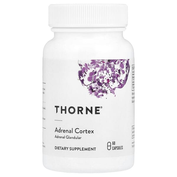 Thorne, Adrenal Cortex, 60 Capsules (50 mg per Capsule)