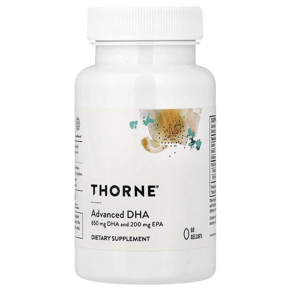 Thorne, Advanced DHA, 60 Gelcaps