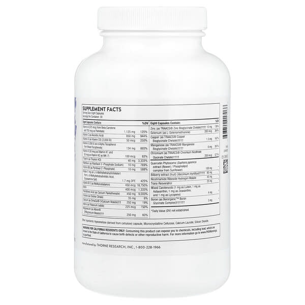 Alternative view of Thorne, Advanced Nutrients, 240 Capsules