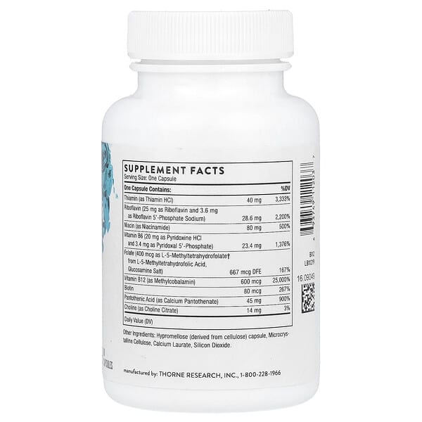 Alternative view of Thorne, B-Complex #12, 60 Capsules