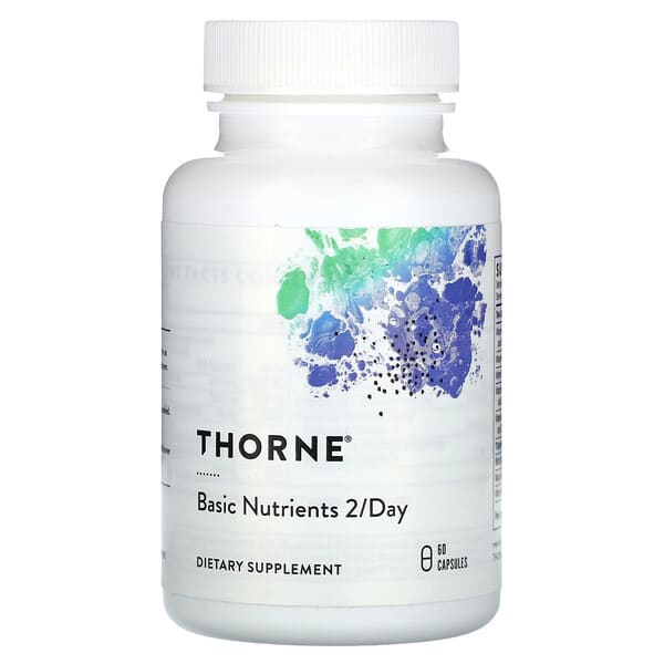 Thorne, Basic Nutrients 2/Day, NSF Certified, 60 Capsules