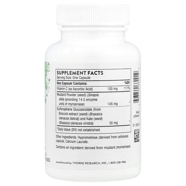 Alternative view of Thorne, Broccoli Seed Extract, 60 Capsules