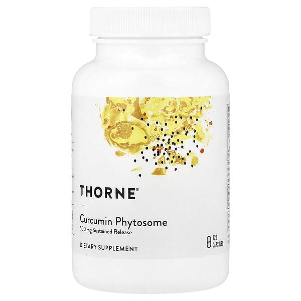 Thorne, Curcumin Phytosome, Sustained Release, 120 Capsules (250 mg per Capsule)
