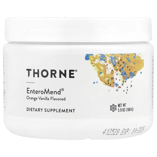 Thorne, EnteroMend®, Orange Vanilla, 5.9 oz (168 g)