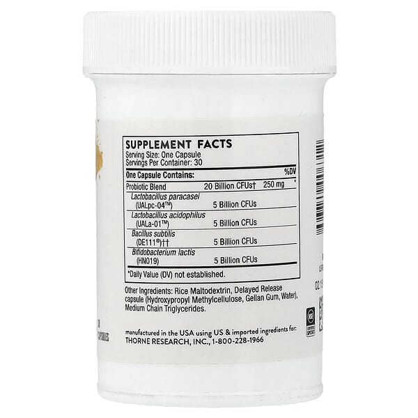 Alternative view of Thorne, FloraSport 20B®, 30 Capsules