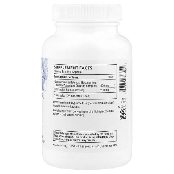 Alternative view of Thorne, Glucosamine & Chondroitin, 90 Capsules