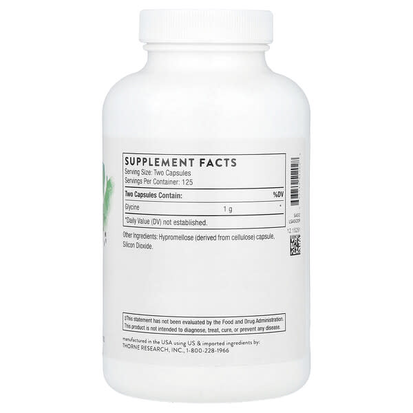 Alternative view of Thorne, Glycine, 250 Capsules (500 mg per Capsule)