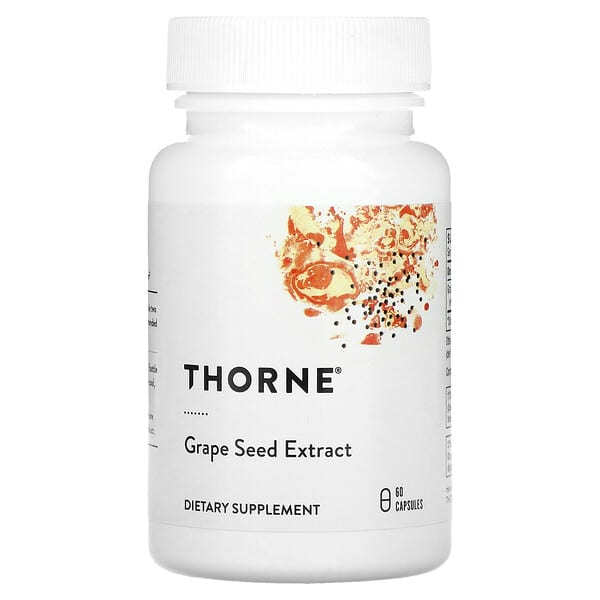 Thorne, Grape Seed Extract, 60 Capsules (100 mg per Capsule)