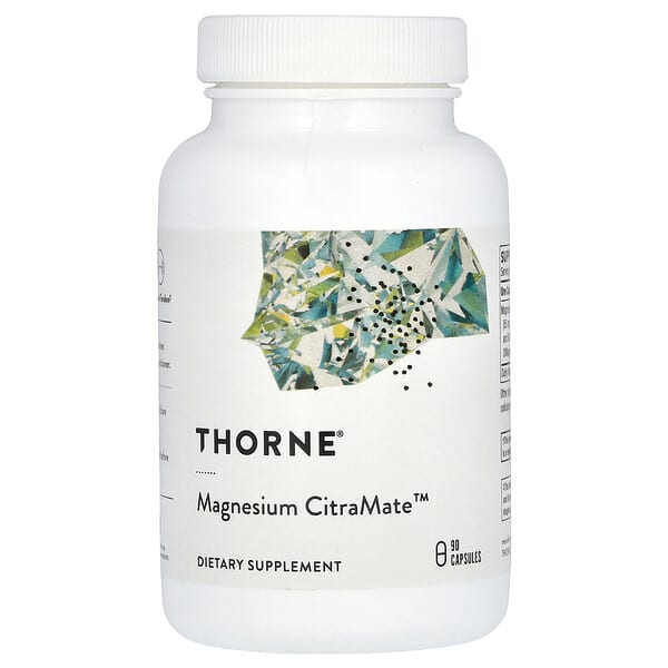 Thorne, Magnesium CitraMate, 90 Capsules (135 mg per Capsule)