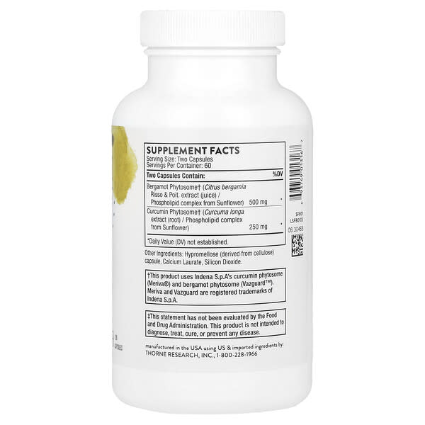 Alternative view of Thorne, Metabolic Health with Bergamot and Turmeric, 120 Capsules