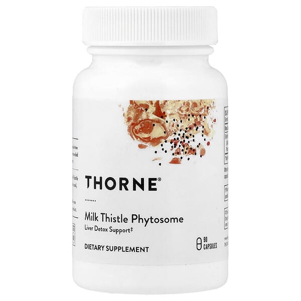 Thorne, Milk Thistle Phytosome, 90 Capsules (180 mg per Capsule)