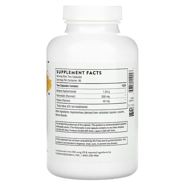 Alternative view of Thorne, Multi Enzyme, 180 Capsules