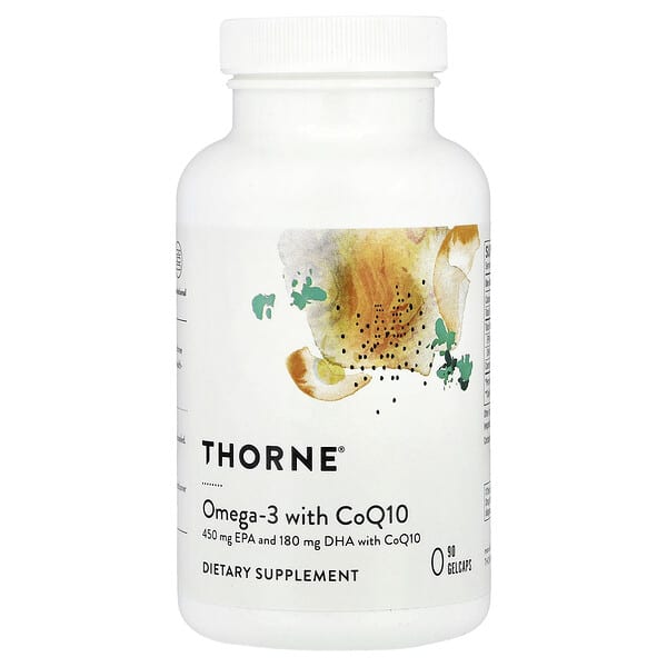 Thorne, Omega-3 with CoQ10, 90 Gelcaps