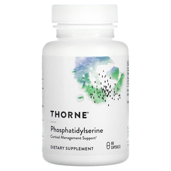 Thorne, Phosphatidylserine, 60 Capsules (100 mg per Capsule)