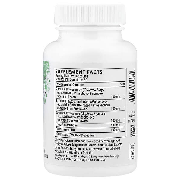 Alternative view of Thorne, PolyResveratrol-SR®, 60 Capsules