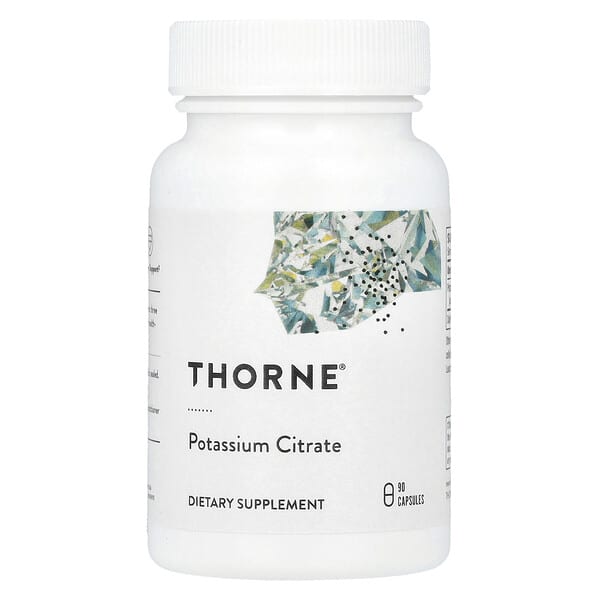 Thorne, Potassium Citrate, 90 Capsules (99 mg per Capsule)