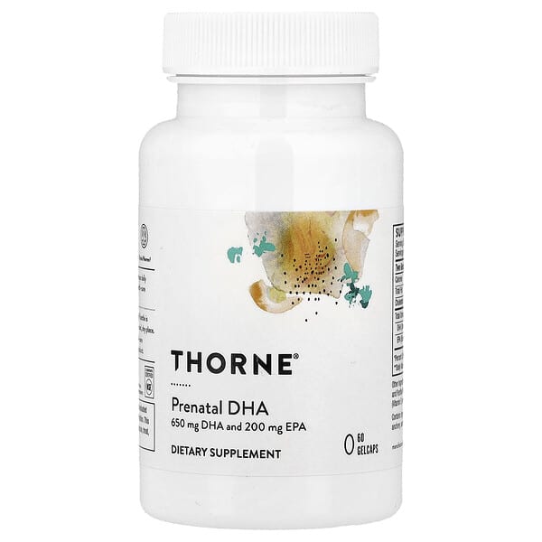 Thorne, Prenatal DHA, 60 Gelcaps