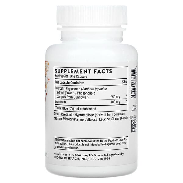 Alternative view of Thorne, Quercetin Complex, 60 Capsules