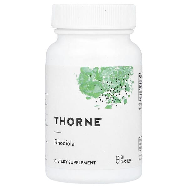 Thorne, Rhodiola, 60 Capsules (100 mg per Capsule)