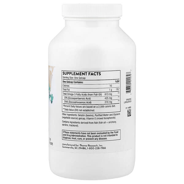 Alternative view of Thorne, Super EPA, 180 GelCaps