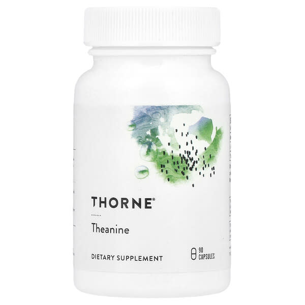 Thorne, Theanine, 90 Capsules (200 mg per Capsule)